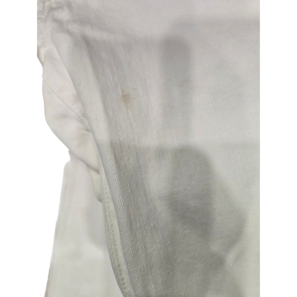 Levi's Women's White Denim Jeans Size 2 W26 Slim Tapered Stretch Mid Rise - Picture 6 of 8
